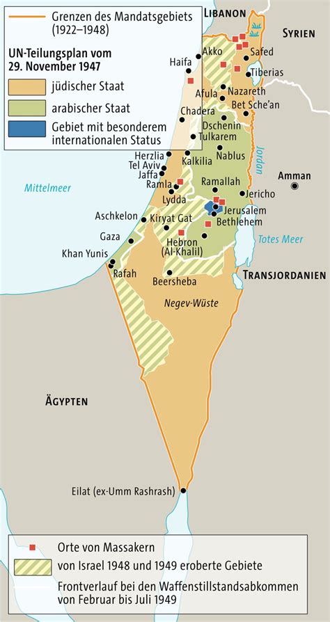 israel in den grenzen von 1948